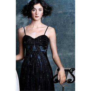 Nina Austin Sequin Silk Dress